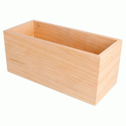 Cagette de présentation en bois plein 23x10x10cm