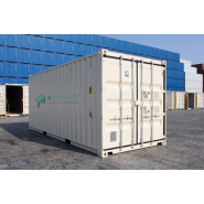 Container de stockage 20 pieds en location, utilisé pour le stockage de matériel, idéal pour les entreprises de travaux publics, du BTP ou de gros oeuvre