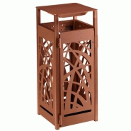 Corbeille vigipirate 110 litres - Cybel - Effet corten - Acier anti-corrosion et anti-UV - Fabriquée en France Corbeille vigipirate 110 litres - Cybel - Effet corten - Acier anti-corrosion et anti-UV - Fabriquée en France