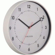 Horloge murale en résine Fresco gris foncé Karlsson - 8714302770098 Horloge murale en résine Fresco gris foncé Karlsson - 8714302770098