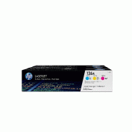 HP 126A pack de 3 toners LaserJet cyan/magenta/jaune authentiques