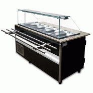 IGLOO KBS Comptoir libre-service buffet à salades 2000x800x1250 mm 5x GN 1/1 et 1x GN 2/4 - 730212