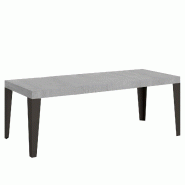 Itamoby Table Extensible 160/420X90 Cm Flame Premium Pieds Béton Anthracite - gris 8050598903896