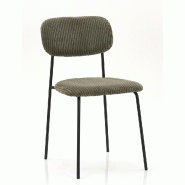 Lot de 2 Chaises coralie vert olive, France mobilier chr - 3760326528295