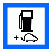 Panneau services poste de distribution de carburant CE15g - Recharge véhicules électriques 24/7 Panneau services poste de distribution de carburant CE15g - Recharge véhicules électriques 24/7