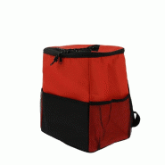 Sac à dos isotherme rouge 29x21x31 cm - par 12