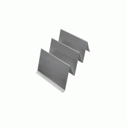 Schneider - Stand d’exposition pour snacks, en acier inoxydable, 320 x 200 x 80 mm, 2 arbres - argenté inox 154011