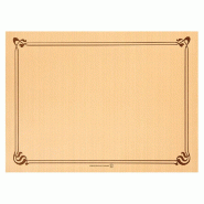 Set de table en pure cellulose 48g/m2 caramel avec liseré 31x43cm - par 2000