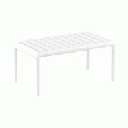 SIESTA EXCLUSIVE Table basse d'extérieur Paris Lounge Table Blanche - blanc plastique polypropylÚne SP-SI-278WH SIESTA EXCLUSIVE Table basse d'extérieur Paris Lounge Table Blanche - blanc plastique polypropylÚne SP-SI-278WH