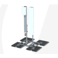 Supports double antennes coplanaires - 4G et 5G - solutions autostables - position haute et maintenance au sol Supports double antennes coplanaires - 4G et 5G - solutions autostables - position haute et maintenance au sol