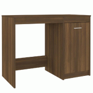 VidaXL Bureau Chêne marron 100x50x76 cm Bois d'ingénierie Modèle Apex Épuré - 815488