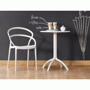 Lot de 8 Chaises empilables - Polypropylène - PIA