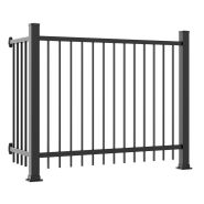 #8 1/2 x 3/4 - clôture en aluminium - les aluminiums williams - simple horizontal