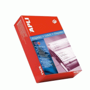 Apli 3000 étiquettes blanches, format 149 x 48,8 mm sur bande Caroll 12", 1 étiqu. De front (500 paravents) - 3270241205626