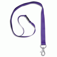 AVERY Boîte de 10 lacets tour de cou, avec mousqueton, coloris violet - 5014702138591
