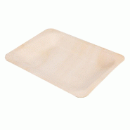 Barquette bois de peuplier 12x9,5x1,2cm - par 50