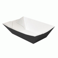 Barquette The Pack carton ondulé nano micro 240g 8,5x5x4cm noir - par 1800