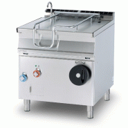 Brasiera électrique à basculement manuel, cuve inox 80 L, structure inox, 80x90x90 cm, Modèle BR80-98ETF/I - 2165