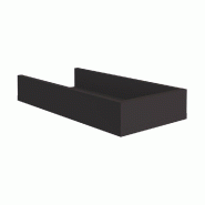 Casquette pour montant Totem 30x60x10cm - gris graphite