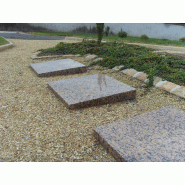 Sépultures enterrées Cavurne Carrée - sur mesure - Cinéraire enterrée individuelle - Capacité de 4 urnes par famille Sépultures enterrées Cavurne Carrée - sur mesure - Cinéraire enterrée individuelle - Capacité de 4 urnes par famille
