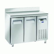 Cool Head Table à pâtisserie réfrigérée, 2 portes crédence. Dégivrage auto. Temp. +2°C/+8°C. Mesure 150x80x85/95h. Tête froide PA2200 - 1941