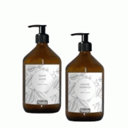 Flacon distributeur en verre ambré - Savon mains & Liquide vaisselle - Collection Bôcalys - 500ml - marron verre B-PO-SMLV500 Flacon distributeur en verre ambré - Savon mains & Liquide vaisselle - Collection Bôcalys - 500ml - marron verre B-PO-SMLV500