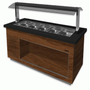 ITALCONCEPT L2G Buffet Bain-Marie Central Chauffant, 30°C/+90°C - 3616350158826