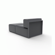 Module chaise-longue droit THE FACTORY - anthracite