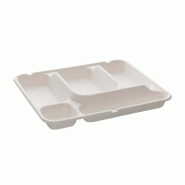 Plateau repas 5 cases 30 x 24.5 X 4 cm  - par 50