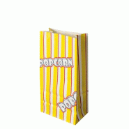 Sachets Popcorn papier sulfurisé 1,3 l 20,5x 10,5x 6cm "Popcorn" (1000 unités) PAPSTAR - jaune papier 86616