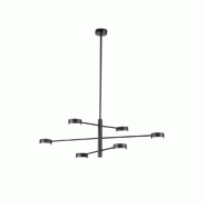 Suspension Eclipsia Noire - D850X845Mm 6Xgx53 - Élégante Suspension En Métal - Affralux - noir 8051191577446