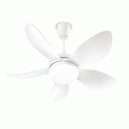 Ventilateur de plafond blanc en métal, 130 cm, LED 36 W, 6 vitesses, télécommande, éclairage dimmable et CCT réglable - Perenz - blanc 7173 B CT