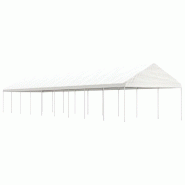 VidaXL Belvédère avec toit blanc 20,07x4,08x3,22 m polyéthylène Modèle Atlas Master Advance - blanc 3155517