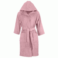 AQA Design Peignoir 100 % coton fumée SICILIA-L MP05451 - L rose textile MP05451