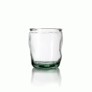 Bazar Bizar Verre à boire en verre recyclé 9x9x11 cm bleu - Lot de 24 - bleu verre ESSAMI020B-MTR24