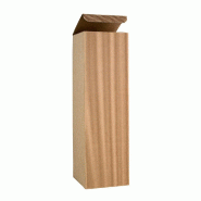 Boîte Magnum en carton micro-cannelure 11,5x11,5x39,5cm - par 10 - écru - montage facile