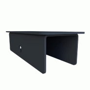 Chapeau de montant métal 30x80 - anthracite