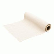 Chemin de table coton lavé ivoire 30cm x 5m