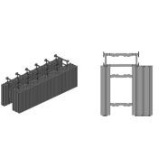 Coffrage isolant - euroblock - dimensions des blocs 1200 mm x 450 mm x 150 mm - bci 70-150