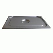 DBMARK - GNL11000-201/6 - (Lot de 6) - Couvercle avec poignée pour récipient GN 1/1 - 0.8mm S/S201 - gris inox GNL11000-201/6