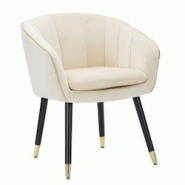 Fauteuil en métal et tissu Paris crème et doré Mauro Ferretti - multicolore 142338000C Fauteuil en métal et tissu Paris crème et doré Mauro Ferretti - multicolore 142338000C