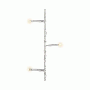 Guirlande blanc chaud 80 leds cable transparent 6 m