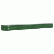Helloshop26 - Jardinière bac lit surélevé plantes fleurs terrasse jardin de jardin acier enduit de poudre 512 x 80 x 36 cm vert 02_0039669 - 300021 Helloshop26 - Jardinière bac lit surélevé plantes fleurs terrasse jardin de jardin acier enduit de poudre 512 x 80 x 36 cm vert 02_0039669 - 300021