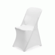 Housse de chaise pliante, HENDI, 810965 & 910989, Blanc, 540x440x(H)840mm - 816363