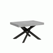 Itamoby Table extensible 90x140/244 cm Volantis Cemento structure Anthracite - gris 8058994304088