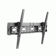 KIMEX - Support mural TV inclinable 37"-80", rangement lecteur multimedia - noir 3700685427839