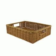 Manne rrectangle polypropylène Rustica 40x30 - Manne rrectangle polypropylène Rustica 40x30 -