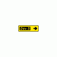 Panneau voirie temporaire de présignalisation KD43 - a2 pour déviation et sécurité routière Panneau voirie temporaire de présignalisation KD43 - a2 pour déviation et sécurité routière