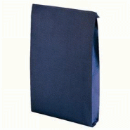 Pochettes cadeaux kraft vergé bleu 17+7x35cm - paquet de 250 sachets résistants