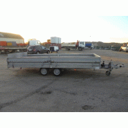 Remorque plateau basculant 3T5 Hubière - CNT 352 TD - 6,75 m x 5 m x 0,60 m - occasion